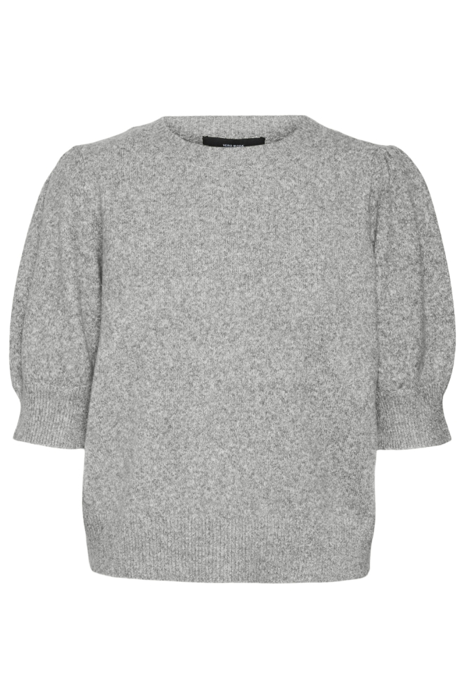 VMDOFFY 2/4 O-NECK PULLOVER GA NOOS 10278313 LIGHT GREY MELANGE